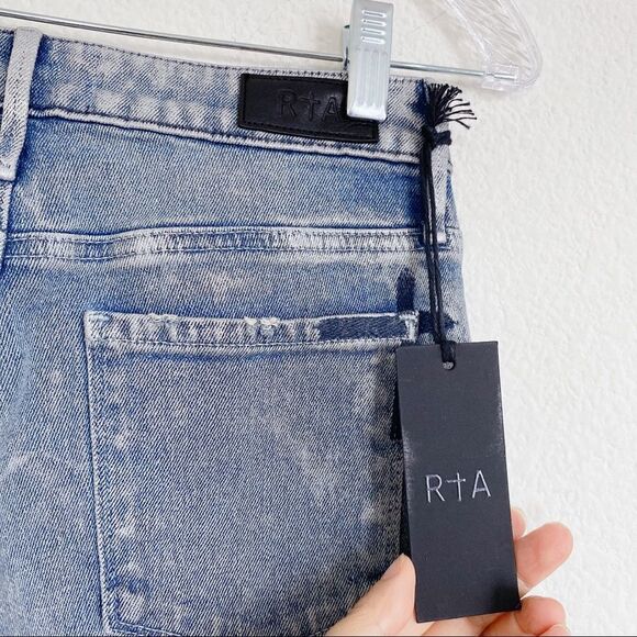 RtA Madrid Skinny Jeans in Silver Sun Blue - Picture 11 of 12